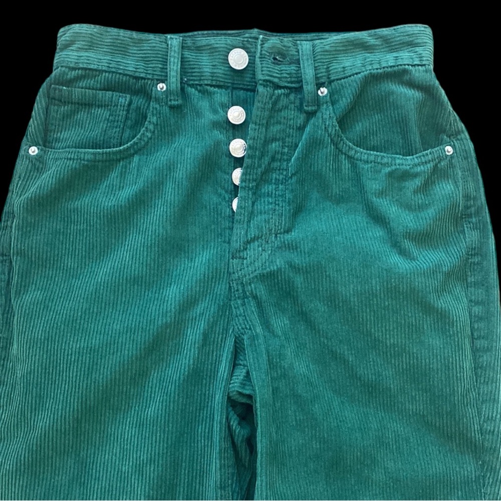 PacSun Green Corduroy Dad Jeans size 23